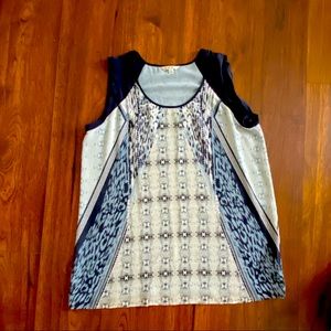 CAbi Snakeskin Pattern Tunic Tank